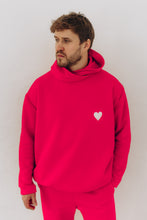 Load image into Gallery viewer, OVERSIZE BRĪVDIENU TĒRPS - I LOVE YOU, VIVA MAGENTA